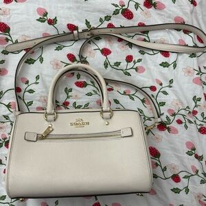 SOLD Coach Rowan Satchel Crossgrain Leather